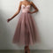 Fayette Women's Knielanges Abendkleid | Elegantes Bustier & Fließender Tüll