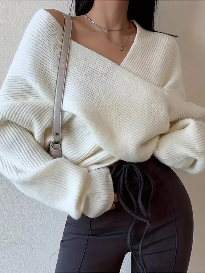 Viola | Eleganter Kreuzpullover für Damen - Komfort & Sophisticated Style