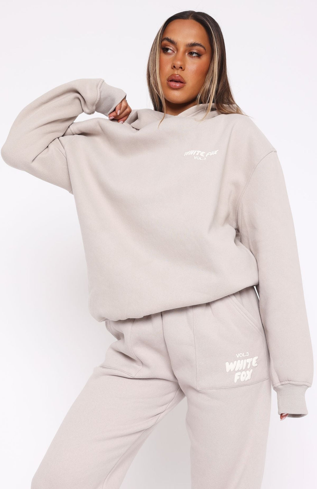 Offstage Moon Hoodie | Übergroßes Modell, Zachte-Fleece, Puffy-Druck