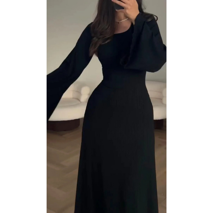 Lucia Elegantes Maxikleid für Frauen | Langarm & Chic