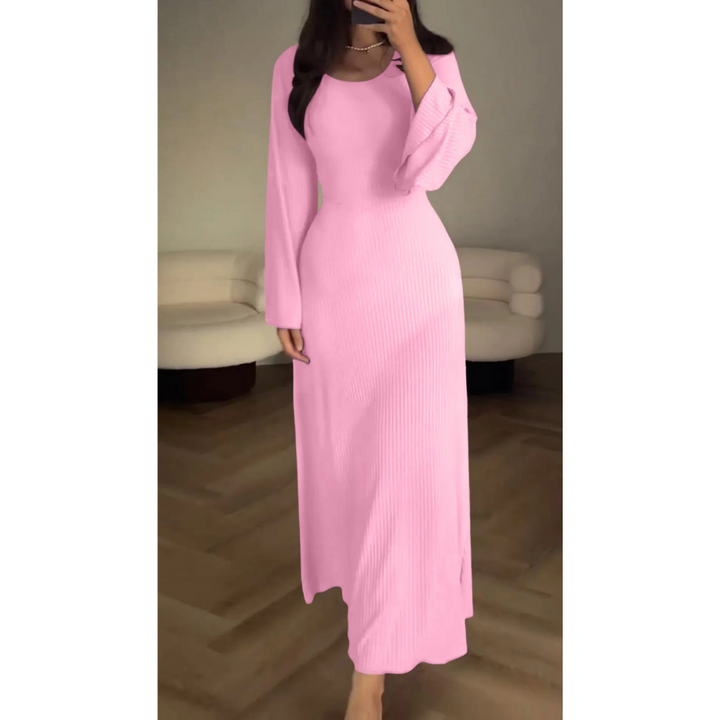 Lucia Elegantes Maxikleid für Frauen | Langarm & Chic