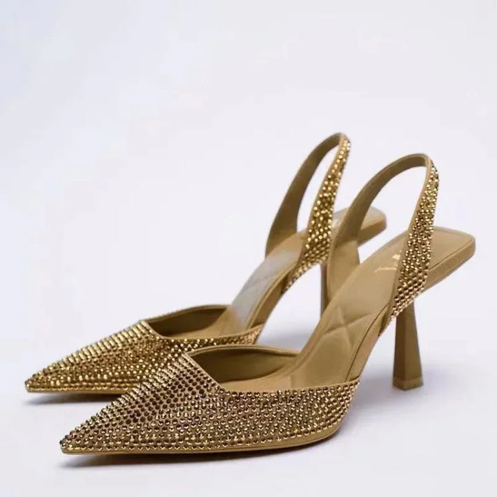 Sanyu | Slingback Sandalen mit hohem Absatz