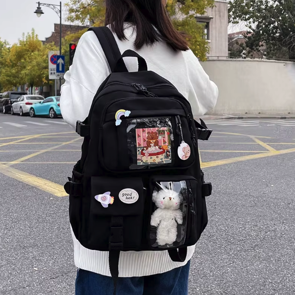Milo Transparenter Rucksack mit Personalisierung | Kreatives Design & Viel Stauraum Alltag & Schule