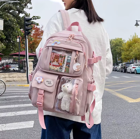 Milo Transparenter Rucksack mit Personalisierung | Kreatives Design & Viel Stauraum Alltag & Schule