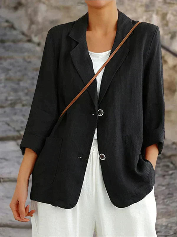 Leichter Leinenblazer | Lockere Passform | Zeitlos & Elegant