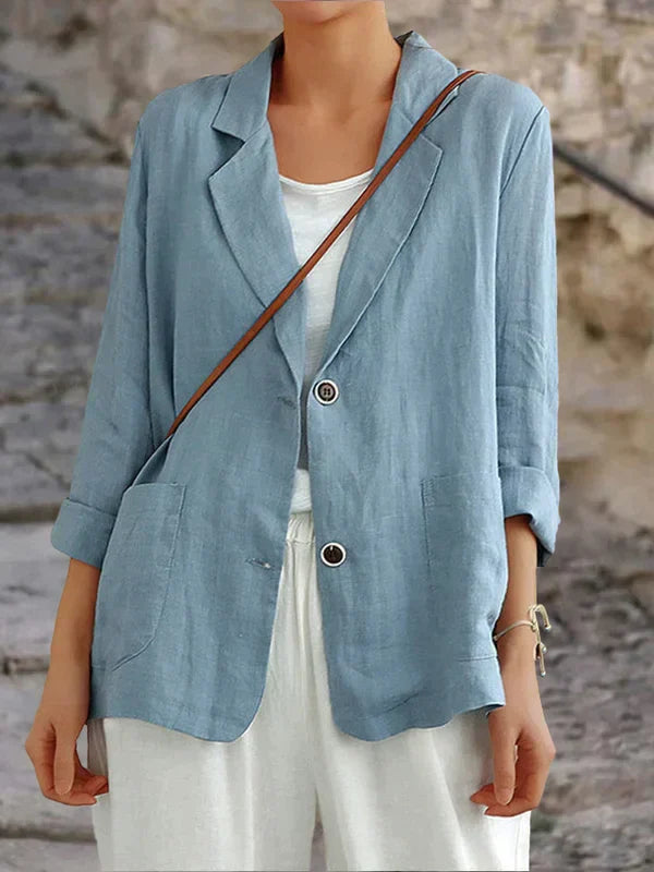 Leichter Leinenblazer | Lockere Passform | Zeitlos & Elegant