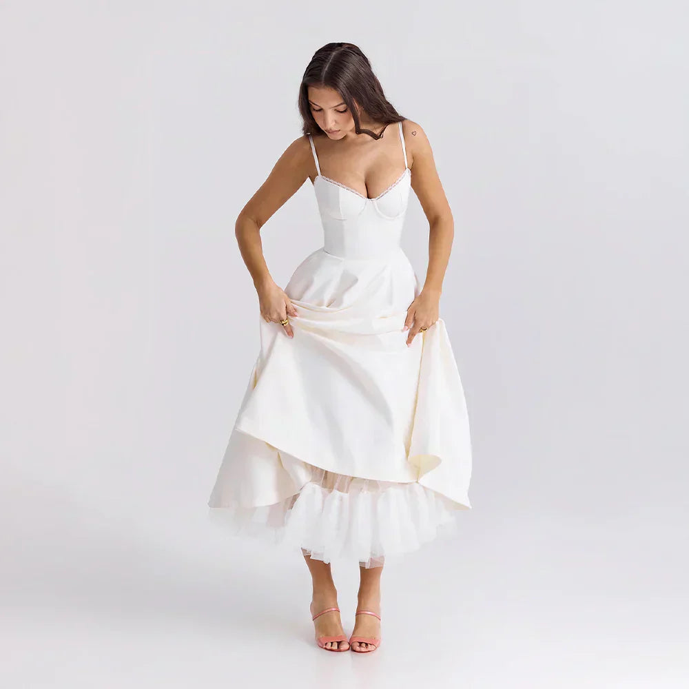 Enchanted Dress Damenkleid | Eleganter Schnitt Weicher Stoff & Romantischer Stil für besondere Anlässe