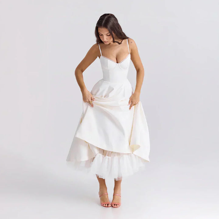 Enchanted Dress Damenkleid | Eleganter Schnitt Weicher Stoff & Romantischer Stil für besondere Anlässe