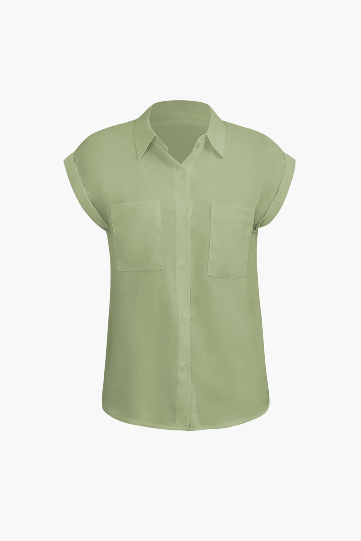 Vittoria Damenhemd | Minimalistisches Shirt mit geknotetem Saum & gekrempelten Ärmeln