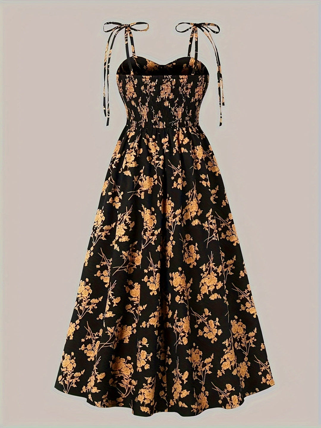 Lila Ärmelloses Blumenkleid für Frauen | Herz-Ausschnitt & Romantischer Stil