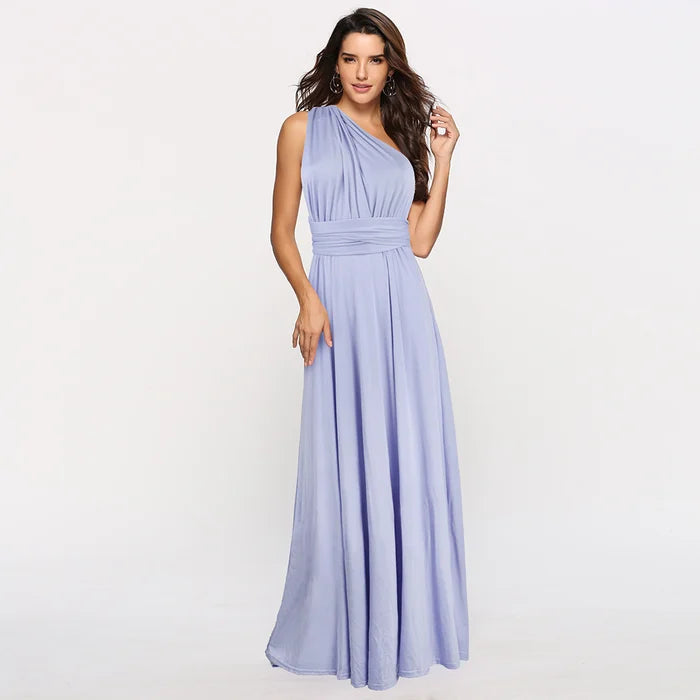 Eliane Wickelkleid für Damen | Midikleid mit V-Ausschnitt & Bindegürtel in fließender Silhouette
