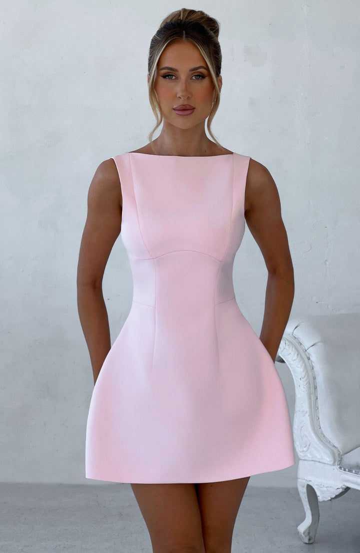 Elvaya Neckholder-Minikleid | Elegantes Pink & Verführerischer Stil