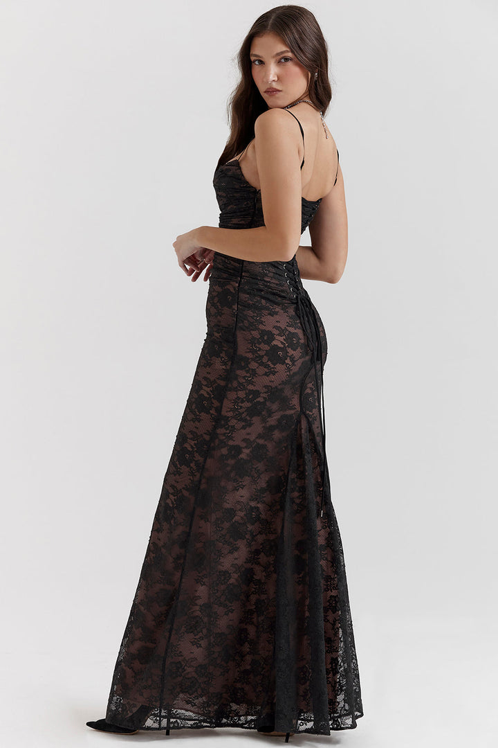 Alba Langes Kleid für Frauen | Eleganter Stil & Fließendes Gewebe