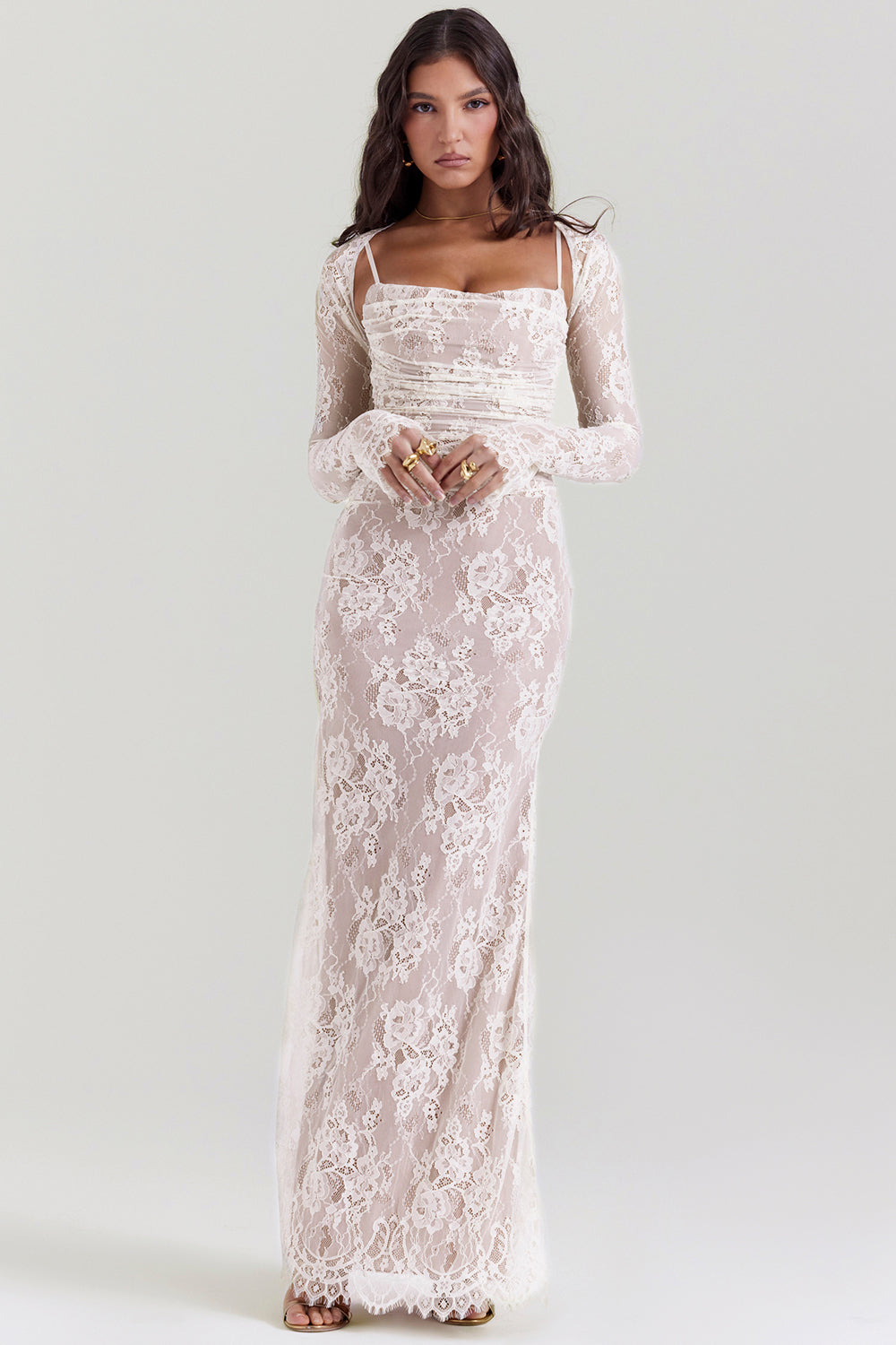 Alba Langes Kleid für Frauen | Eleganter Stil & Fließendes Gewebe