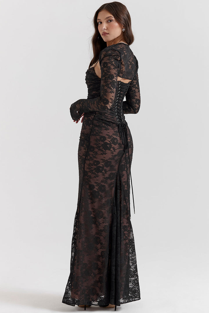 Alba Langes Kleid für Frauen | Eleganter Stil & Fließendes Gewebe