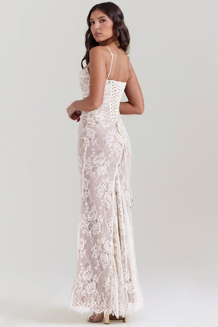 Alba Langes Kleid für Frauen | Eleganter Stil & Fließendes Gewebe