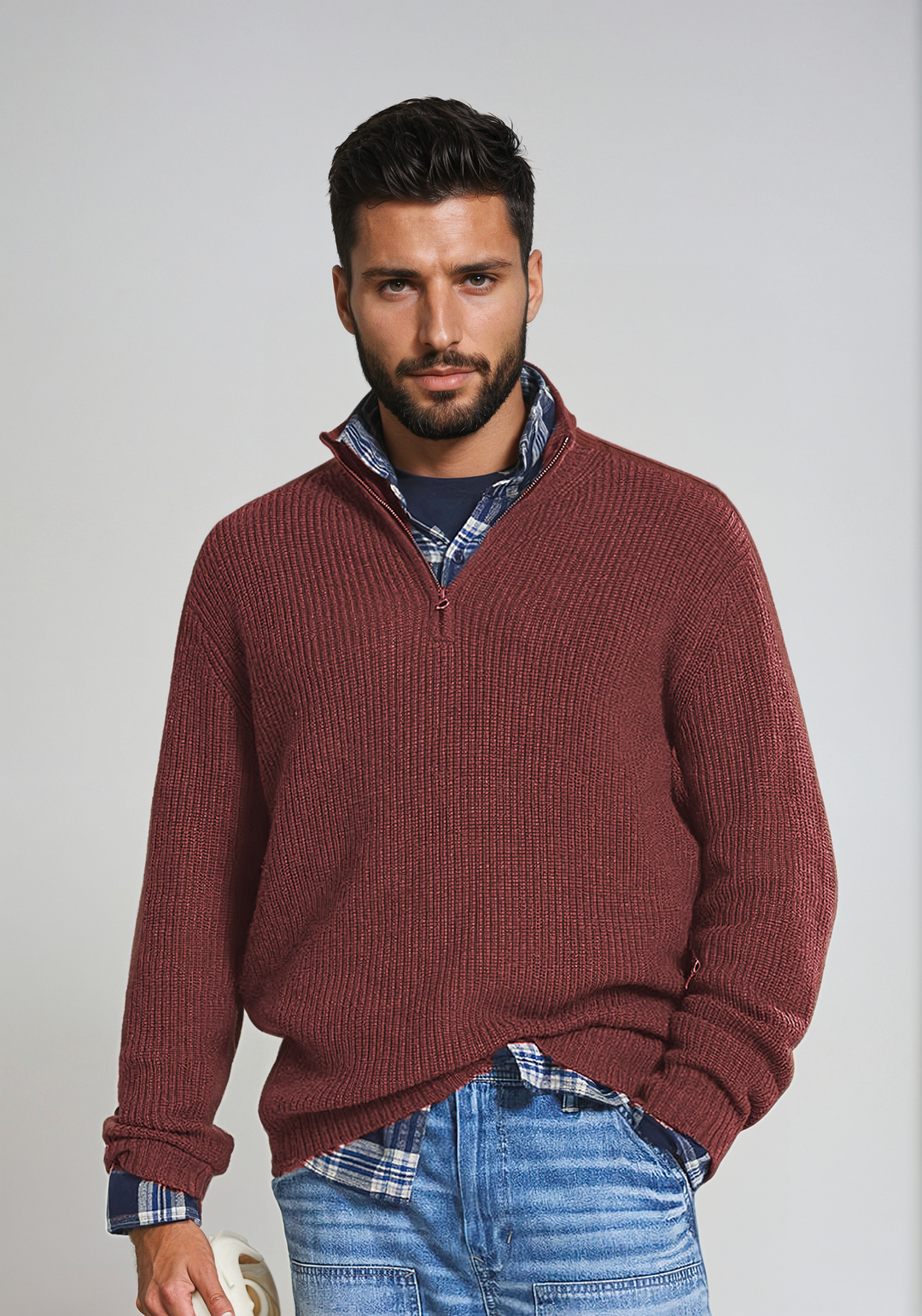 James | Zipper Pullover Elegant & Bequem für einen zeitlosen Stil