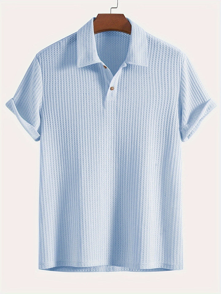 Herren Klassisches Strukturiertes Poloshirt | Bequem & Vielseitig | Smarter Casual-Look