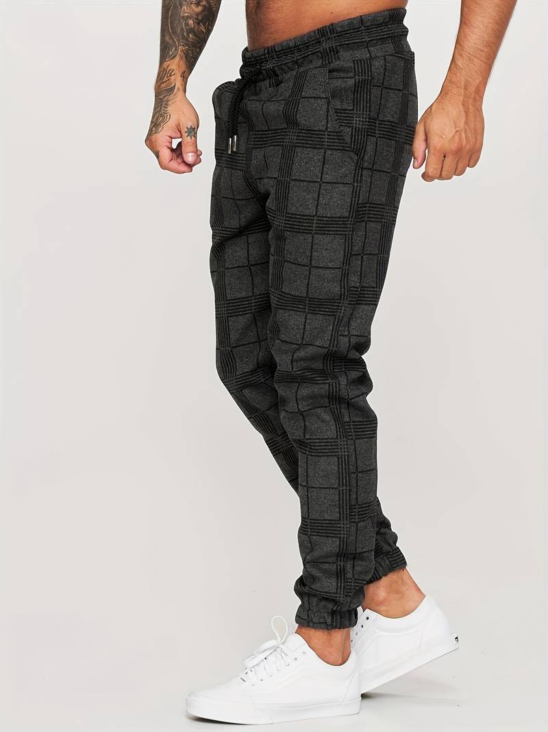 Emman | Herren Jogginghose mit Karomuster - Komfort & Casual Style