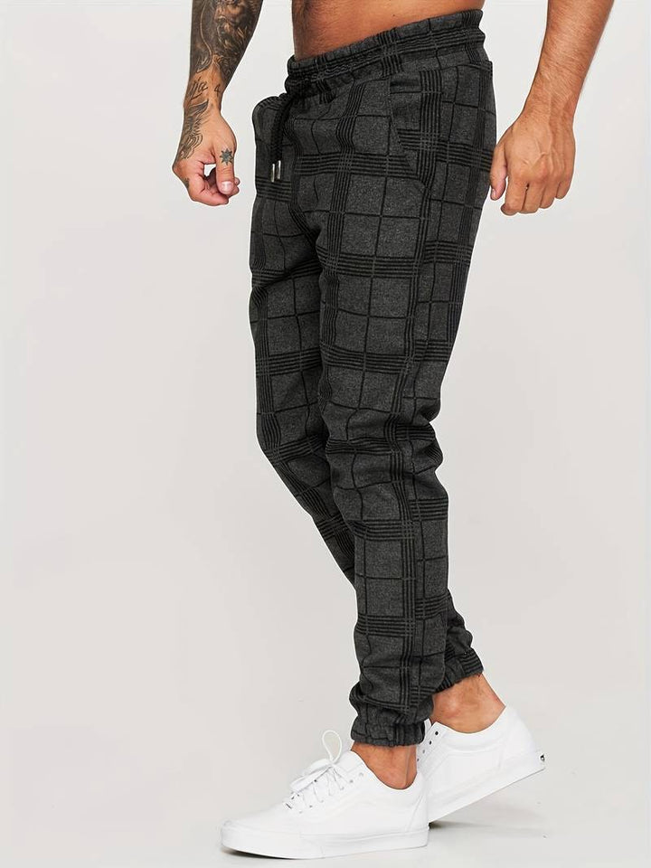 Emman | Herren Jogginghose mit Karomuster - Komfort & Casual Style