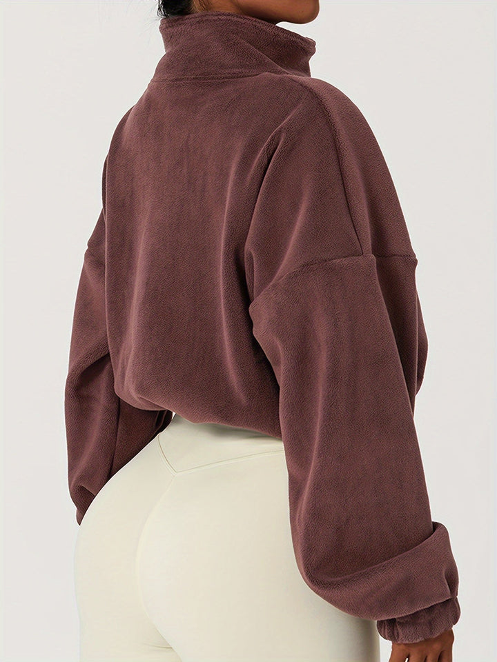 Velexia | Fleece-Crop-Top