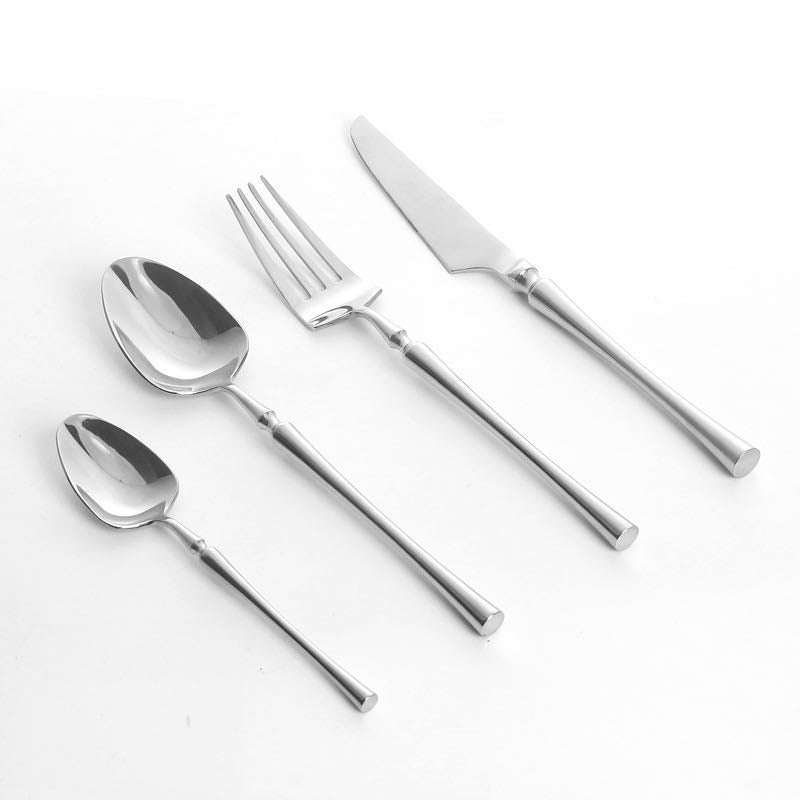 24-teiliges Edelstahl-Besteckset – PureSet Elegantes Besteck für Alltag & Anlässe