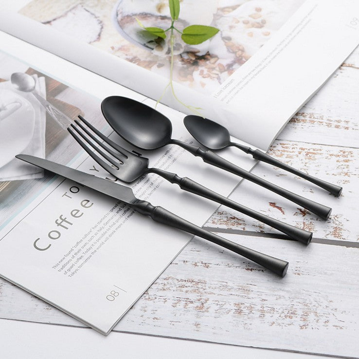 24-teiliges Edelstahl-Besteckset – PureSet Elegantes Besteck für Alltag & Anlässe