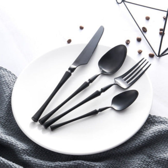 24-teiliges Edelstahl-Besteckset – PureSet Elegantes Besteck für Alltag & Anlässe