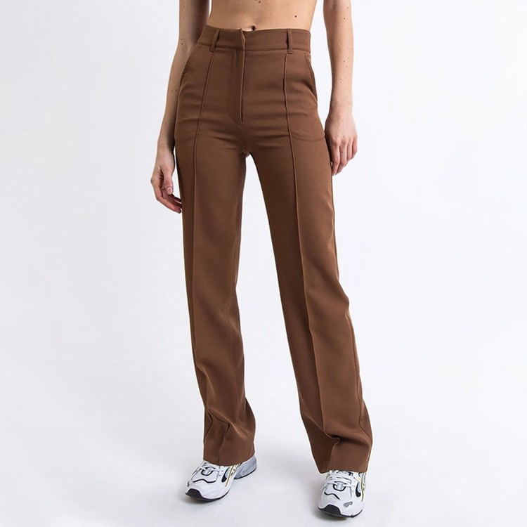 Lena Casual Wide Leg Trousers – Hoch Taillierte Hose mit Weiten Beinen für Vielseitigen Stil