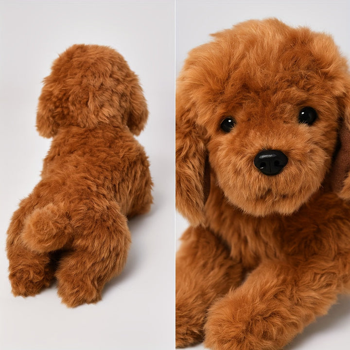 Plüsch Teddy Dog Realistisch & Weich | Kuschelspielzeug für Kinder & Geschenke