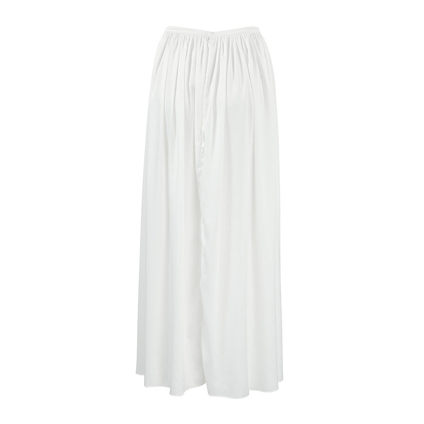 Lucie | Langer Rock aus fließendem Satin für Damen | Eleganz und Leichtigkeit für den Alltag