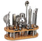 23-teiliges professionelles Cocktail-Set aus Edelstahl – ShakerPro Barkeeper-Set mit Zubehör