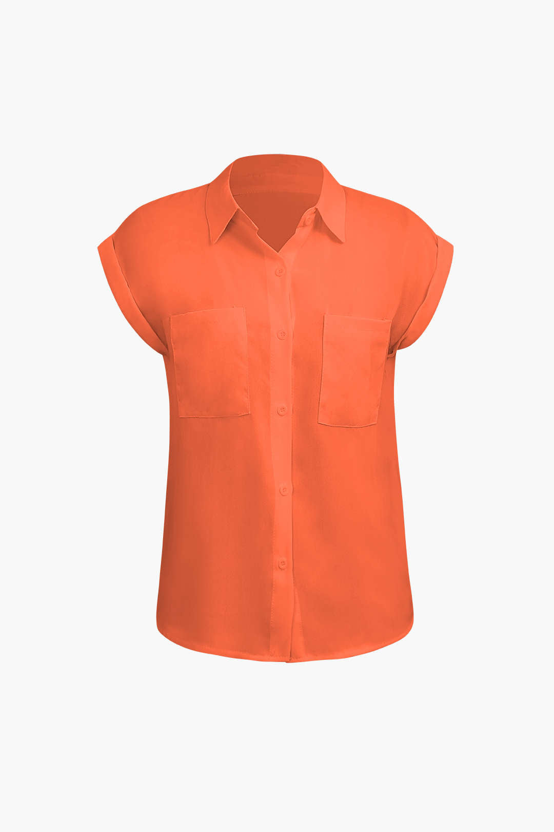 Vittoria Damenhemd | Minimalistisches Shirt mit geknotetem Saum & gekrempelten Ärmeln