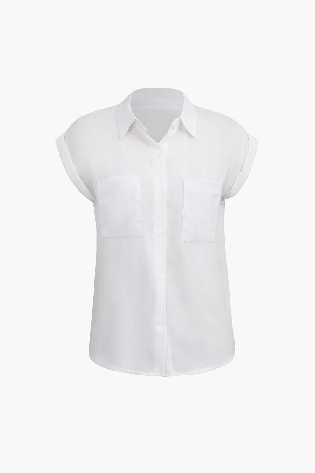 Vittoria Damenhemd | Minimalistisches Shirt mit geknotetem Saum & gekrempelten Ärmeln