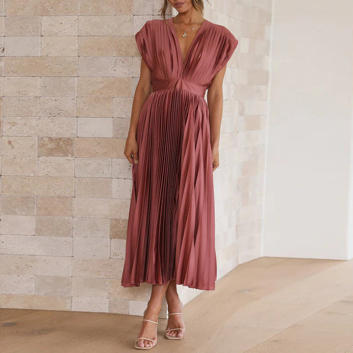 Louise | Elegantes Kleid mit V-Ausschnitt - Schicker Stil und absoluter Komfort