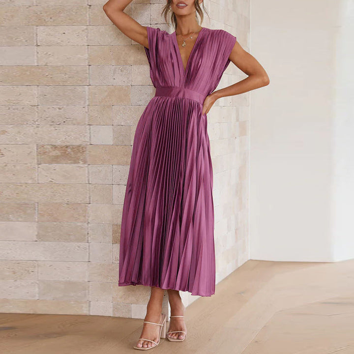 Louise | Elegantes Kleid mit V-Ausschnitt - Schicker Stil und absoluter Komfort