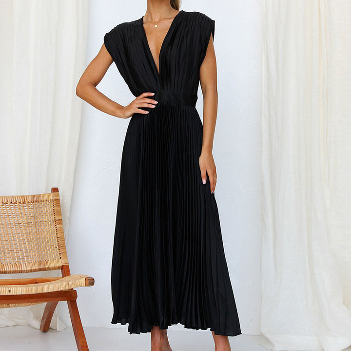 Louise | Elegantes Kleid mit V-Ausschnitt - Schicker Stil und absoluter Komfort