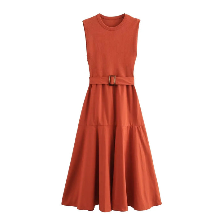 Ditta | Lässiges Sommerkleid für Frauen mit Gürtel - luftig, modisch & bequem