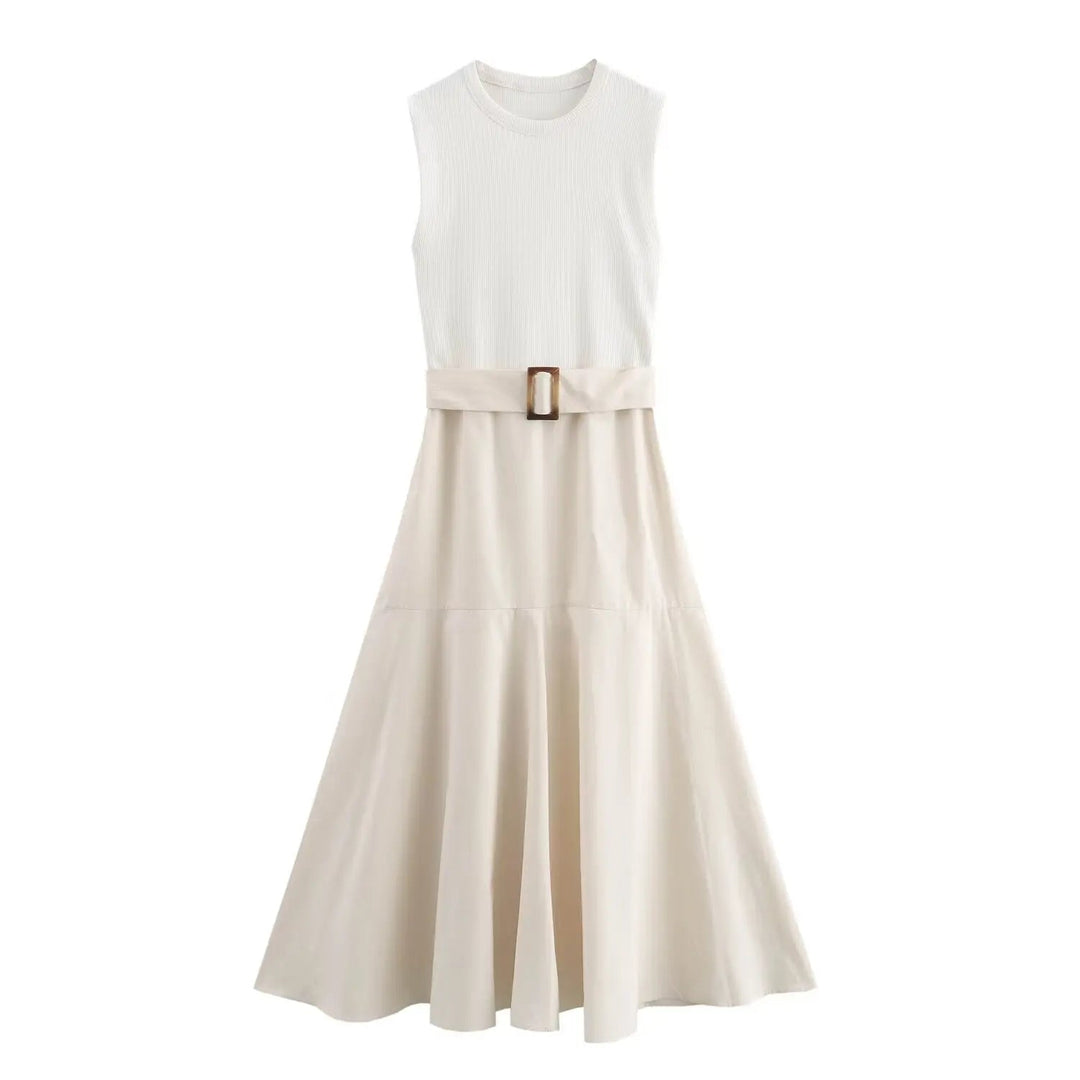 Ditta | Lässiges Sommerkleid für Frauen mit Gürtel - luftig, modisch & bequem