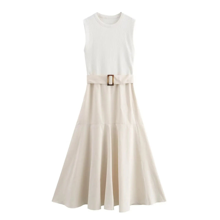 Ditta | Lässiges Sommerkleid für Frauen mit Gürtel - luftig, modisch & bequem