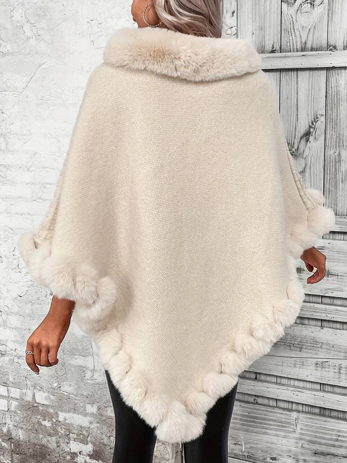 Aurelia Eleganter Poncho mit Luxusveredelung | Stil & Komfort