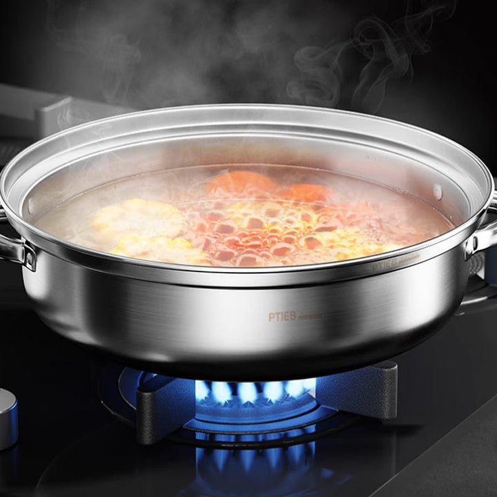 3-Schicht-Edelstahl-Dampfgarer – NutriSteam Mehrstöckiger Dampfkocher für gesundes
