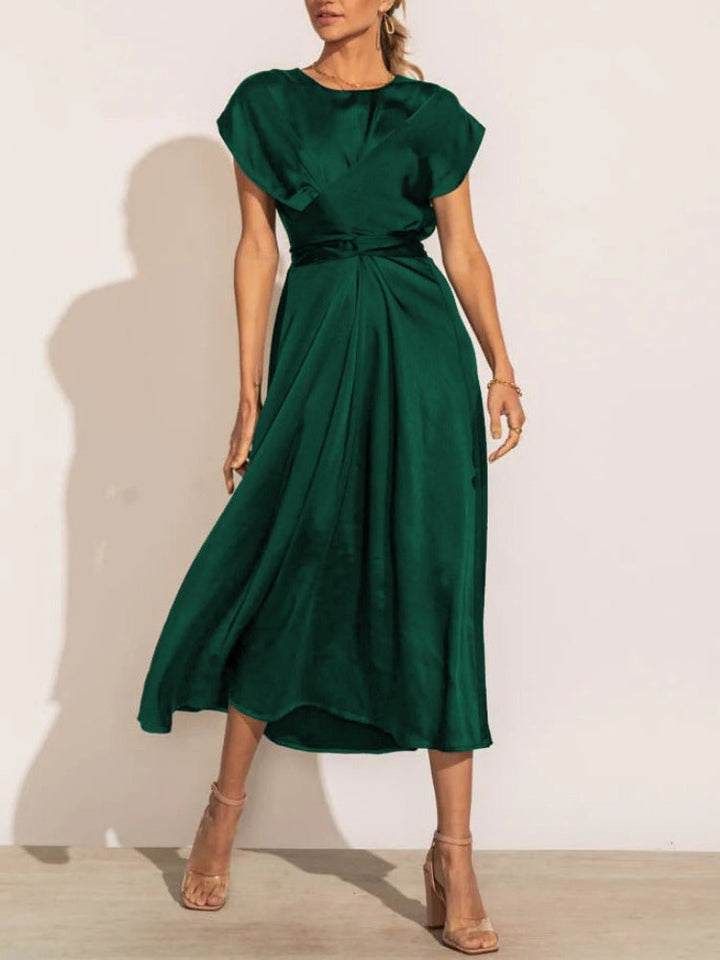 Claire Elegantes Midikleid aus Seide für Frauen | Chic & Raffiniert