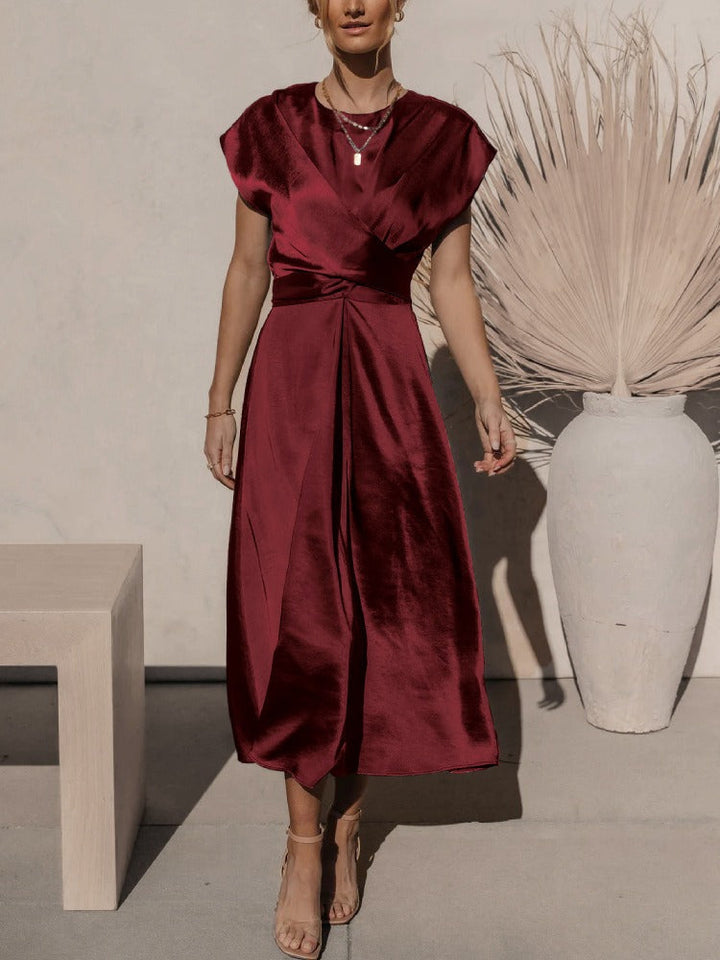 Claire Elegantes Midikleid aus Seide für Frauen | Chic & Raffiniert
