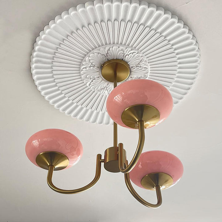 Moderne Kronleuchter aus Messing | Elegante Deckenbeleuchtung mit Glasgloben
