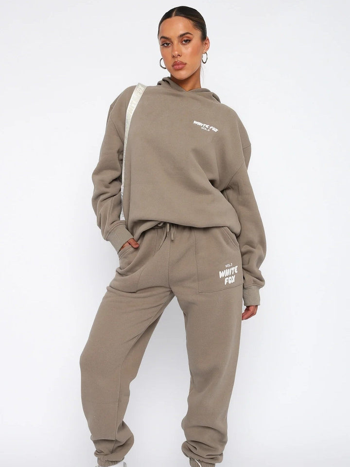 Shimer White Fox trainingspak | Relaxte Passform mit übergroßer Silhouette