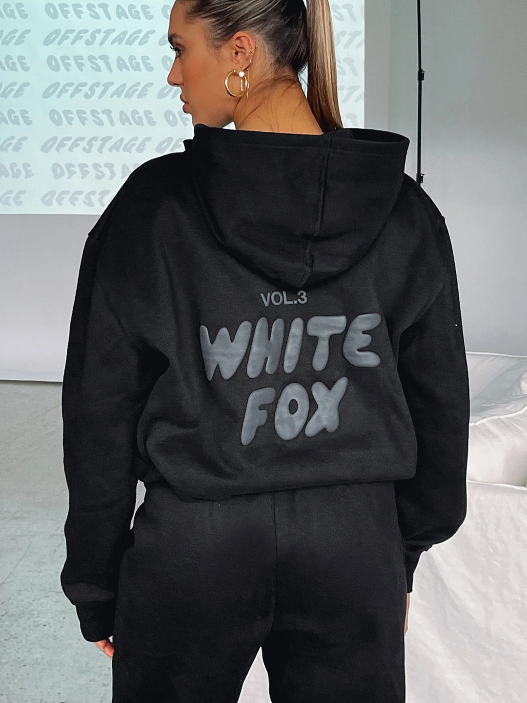 Shimer White Fox trainingspak | Relaxte Passform mit übergroßer Silhouette