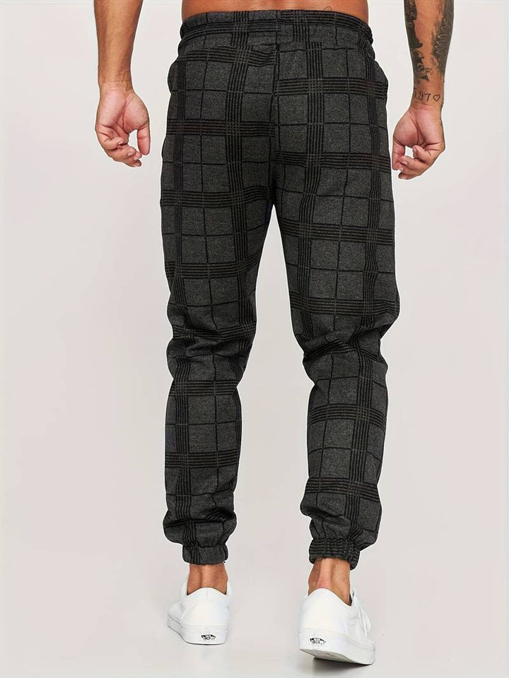 Emman | Herren Jogginghose mit Karomuster - Komfort & Casual Style