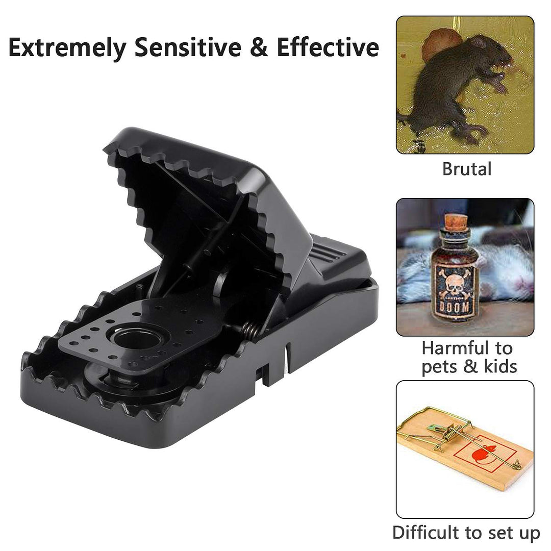 Hochsensible, wiederverwendbare Mausfalle | Effektive Rattenfalle für den Innen- und Außenbereich