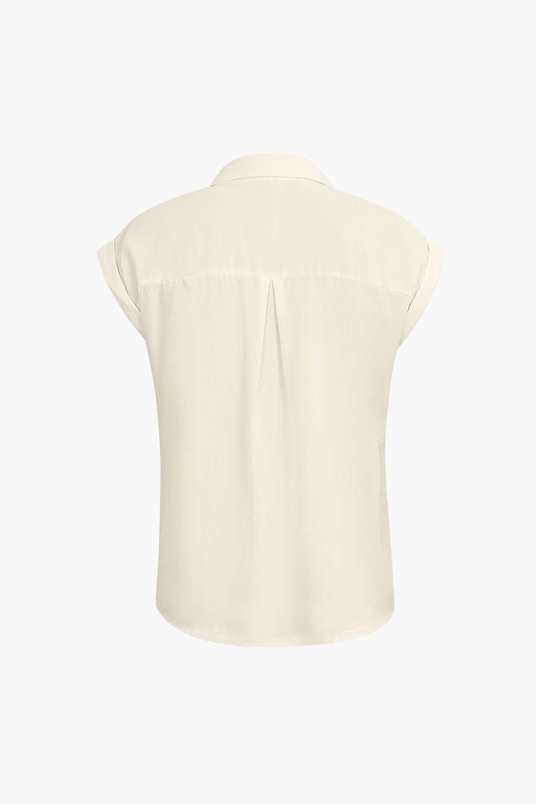 Vittoria Damenhemd | Minimalistisches Shirt mit geknotetem Saum & gekrempelten Ärmeln
